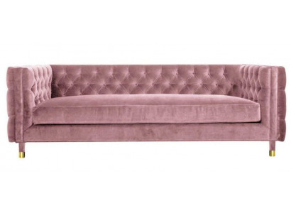 Rosa Chesterfield Canapé Kreativ Miwwelen 4 Sëtzer Nei XXL Grouss Canapéen
