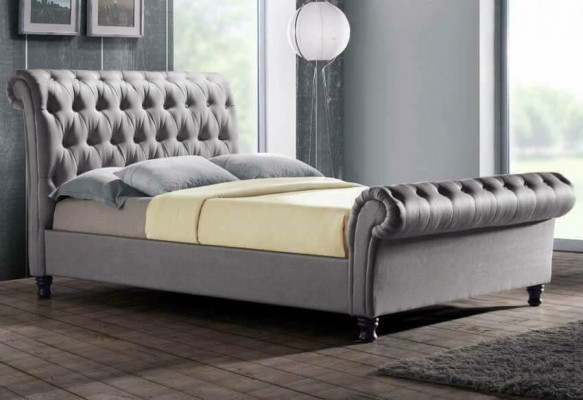 Grousse Chesterfield duebel Liederbett Schlofkummer Polster Design Luxusbett