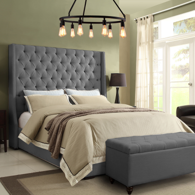 Klassescht Design Bett Polster Better Textil 140x200cm Chesterfield Bett