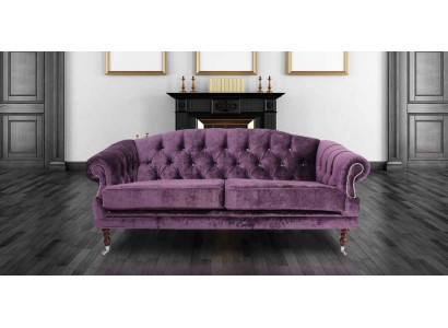 Barock Rokoko Canapé Couchage Textil Samt Chesterfield - Designer Couchen