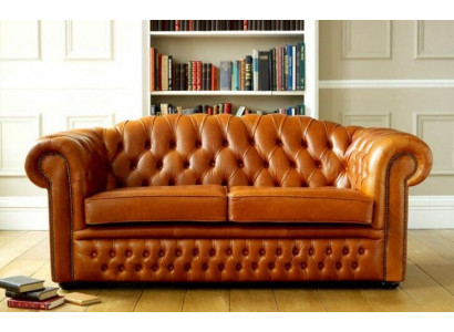 Chesterfield Sofa Canapé Polster Stoff Lieder Couchen Bruen Garnitur 3 Sëtzer