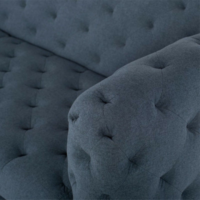 Groue Moderne 3-Sëtzer Chesterfield Wunnzëmmer Stilvoll Canapé