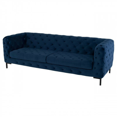 Stilvollen Bloen Chesterfield 3-Sëtzer Wunnzëmmer Luxus Couch