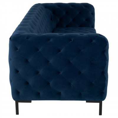 Stilvollen Bloen Chesterfield 3-Sëtzer Wunnzëmmer Luxus Couch