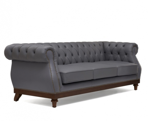 Chesterfield Sofa Canapé Polster Lieder Couchen Stoff Polster Garnitur