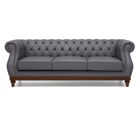 Chesterfield Sofa Canapé Polster Lieder Couchen Stoff Polster Garnitur
