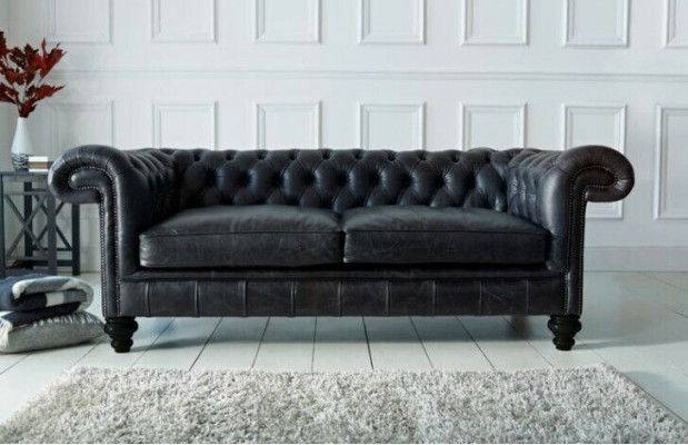 Designer groer Chesterfield 3-Plaz Luxus Stotzdimmer Kannapé