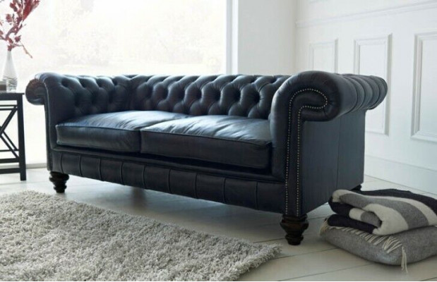 Designer groer Chesterfield 3-Plaz Luxus Stotzdimmer Kannapé