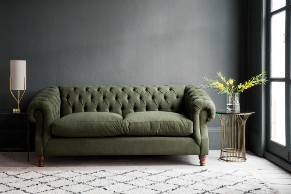 Wunnzëmmer Canapé # Luxus Couch # Polster Designer Klassiker Miwwelen