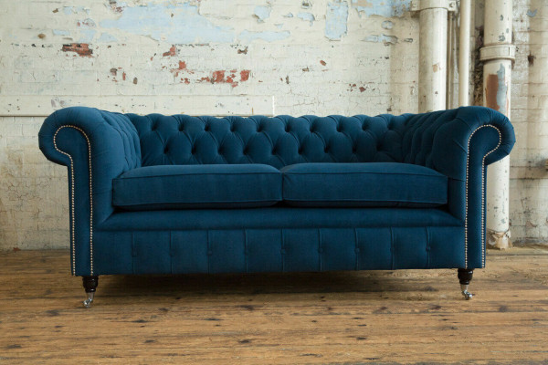 Bloen Luxuspolster Chesterfield-Däiersetzer-Designer-3er-Couch