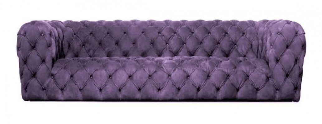 Gelbe Chesterfield Couch Viersitzer xxl big sofa gemütliche couchen weich neu