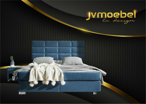 Boxspringbett duebel Better Luxus Schlofzëmmer Designer Duebelbetter 160x200 Nei