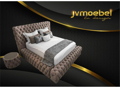 Bett Textil Schlofkummer Miwwelen Luxus Modern Better Chesterfield Boxspring Nei