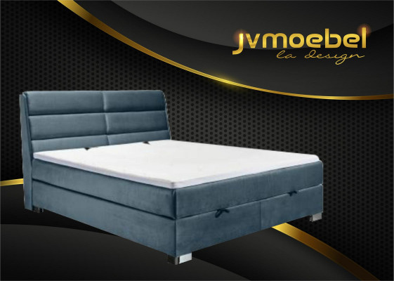 Bett 2x Nuetsdësch 3 tlg. Schlofzëmmer Luxus Set Design Miwwelen Modern Better Neien