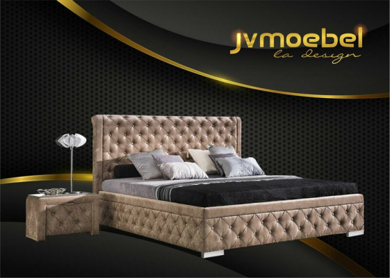 Bettgestell Stoff Miwwelen Luxus Better Bett Textil Schlofkummer Design Textil Nei