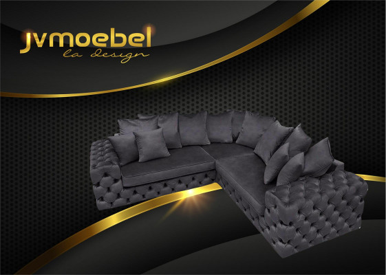 Wunnlandschaft L-Form Ecksofa Couch Design Polster Textil Garnitur Sofa Eck Nei