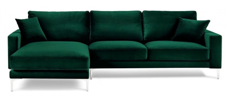 Loft Sofa Luxus Eckcouch Miwwel Eckgarnitur Samt Couchen sofas gréng Wunnzëmmer