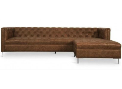 Braun Eckcouch am westlechen Stil, Eckgarnitur, Ecksofa, Eckcouch, Garnitur, Polster.