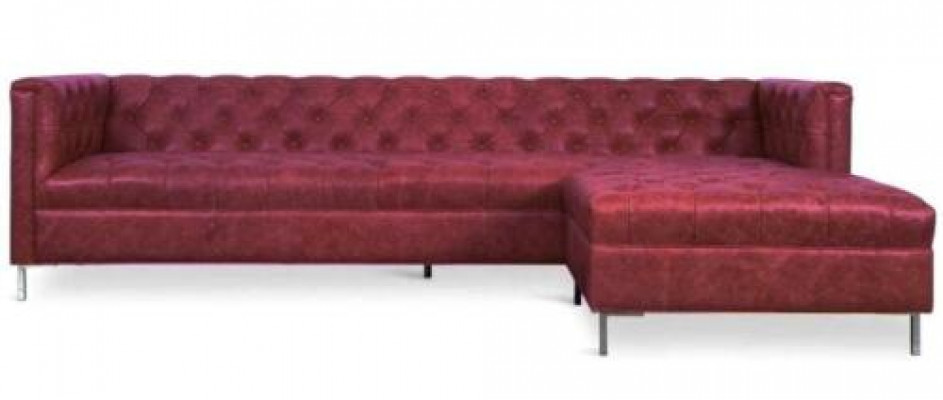 Braun Eckcouch am westlechen Stil, Eckgarnitur, Ecksofa, Eckcouch, Garnitur, Polster.
