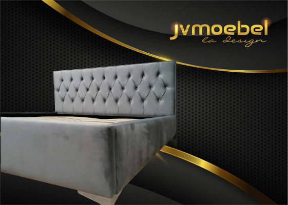 Chesterfield Textil Bett Polster Design 140x200 Duebelbett Better Bettgestell