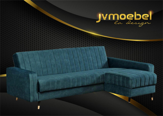 Design Luxus Eckcouch Sofa Couchen Polster Eck Garnitur Moosschneiderei méiglech