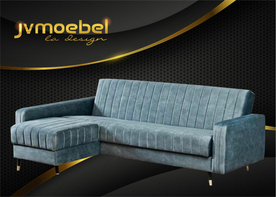 Design Luxus Eckcouch Sofa Couchen Polster Eck Garnitur Moosschneiderei méiglech