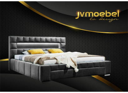 Bett inkl LED Beliichtung Schlofkummer Design Miwwelen Modern Better Luxus Duebel