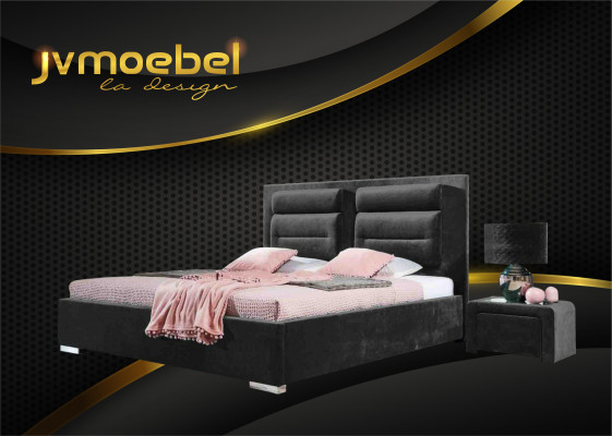 Luxus Boxspringbett Duebel Design Stoff Hotel Gréng Better Schlofzëmmer Miwwelen