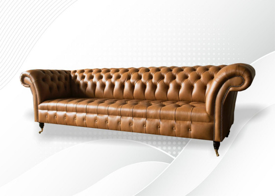 Design Sofa Chesterfield Polster Modern Textil Stoff Sofasen 4 er Schlof Nei