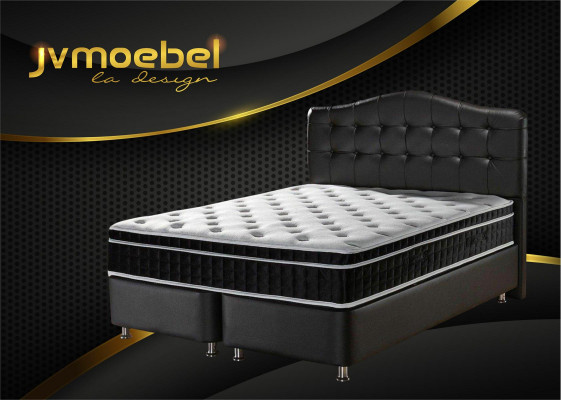 Bett Lieder Schlofkummer Miwwelen Luxus Modern Better Chesterfield Boxspring Neien