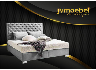 Chesterfield Boxspringbett Textil Schlofzëmmer Miwwelen Modern Better Stoff Nei