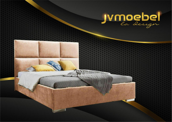 Modern Schlofzimmer Better Textil Bett Stoff Chesterfield 180x200 Duebelbett