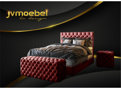 Luxus Bett Boxspringbett Schlofkummer Better Design Miwwelen Samt Matratze Komplett