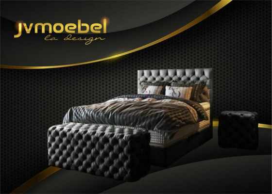 Luxus Bett Boxspringbett Schlofkummer Better Design Miwwelen Samt Matratze Komplett