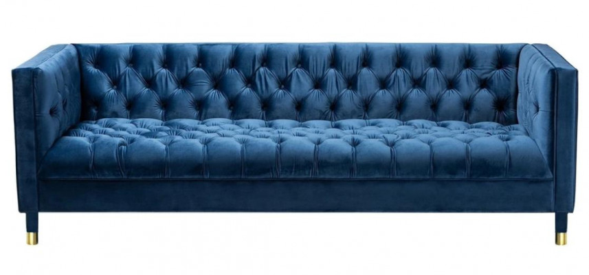 Blo Chesterfield Textil Modern Design Stoff Kreativ Miwwelen Neit Wunnzëmmer Sofa