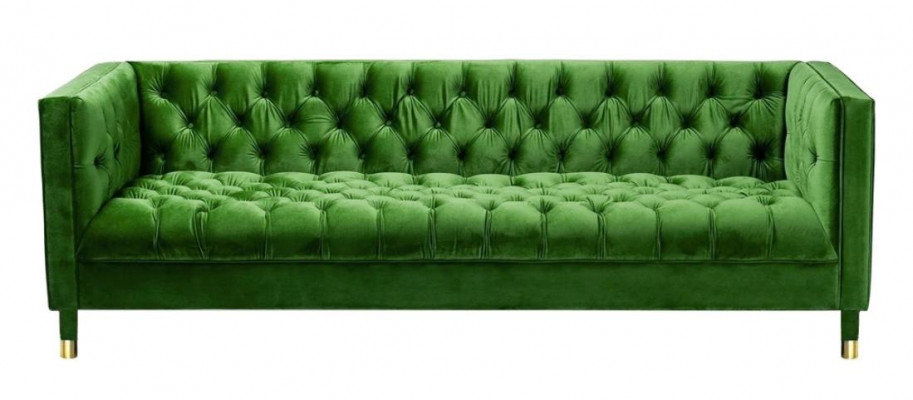 Blo Chesterfield Textil Modern Design Stoff Kreativ Miwwelen Neit Wunnzëmmer Sofa
