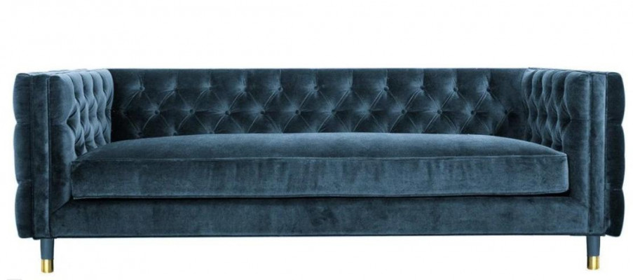 Chesterfield Sofa Wunnzëmmer Stoffcouch Couch Polstersëtz Garnitur 3er Sofae Nei