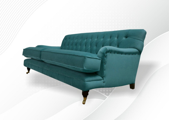 Textil Sofa Couch Polster Garnitur 3-Sëtzer Couchen Sofas Chesterfield Dräisëtzer