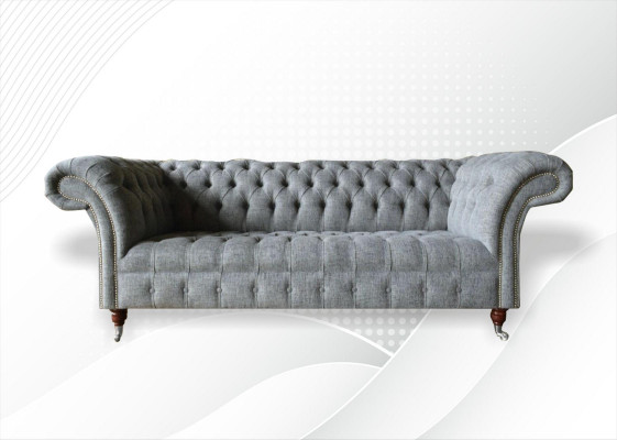 Stoff Sofa Canapé Polster Garnitur 3 Sëtzer Canapéen Sofas Chesterfield Gro Samt