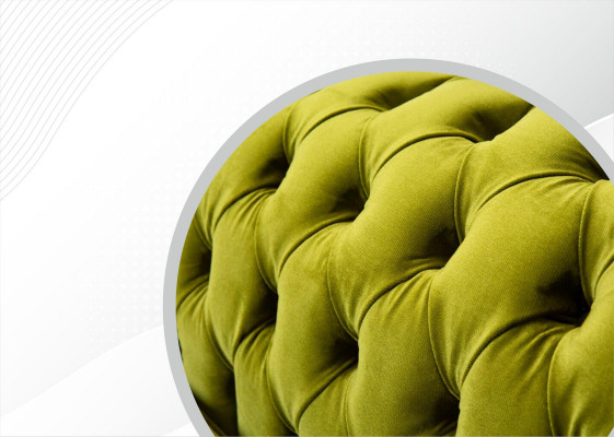 Sofa 3 Sëtzer Wunnlandschaft Sofas Polster Garnitur Textil Stoff Dräisëtzer Nei