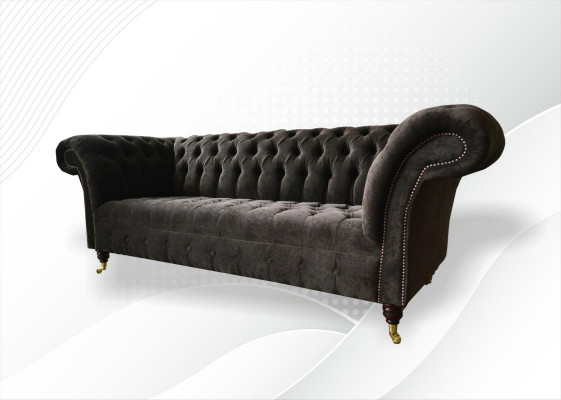 Chesterfield Original Miwwel 3 Sëtzer Canapé Polstersofas Couchen Textilsofa Nei