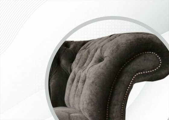 Chesterfield Original Miwwel 3 Sëtzer Canapé Polstersofas Couchen Textilsofa Nei