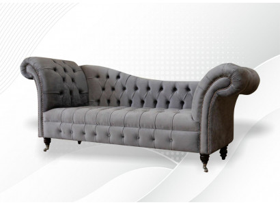 Lounge Sofa Wunnzëmmer Stoff Couchen Chaiselounge Chesterfield Sëtzpolster Nei