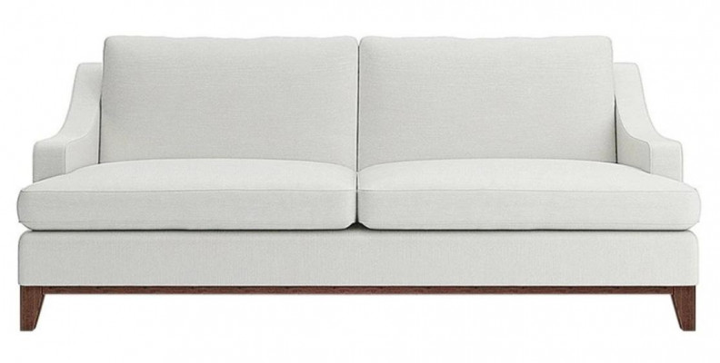 Beige Couch mat Knäppercher Amerikanesche Stil Sofa Polster Sëtz Couchen Sofen Luxus Neit
