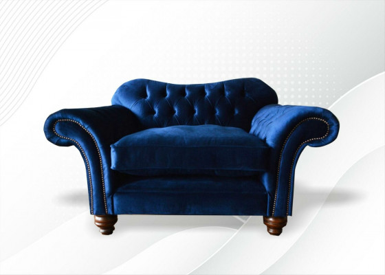 Ohrensessel Fauteuil Fernseh Design Polster Sofa Canapé Chesterfield Textil Bloéier