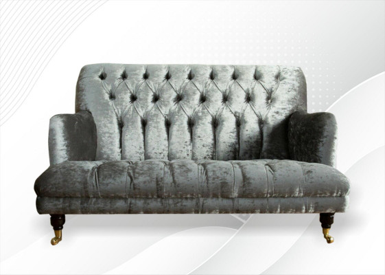 Canapé 2er Set Design Chesterfield Canapé Gestofféiert Canapéen Couch Modern Luxus Nei