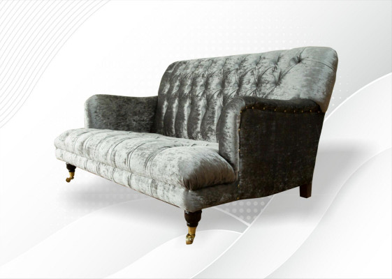 Canapé 2er Set Design Chesterfield Canapé Gestofféiert Canapéen Couch Modern Luxus Nei