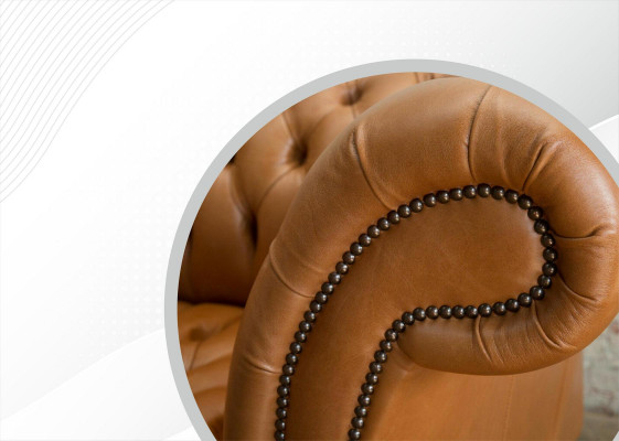 Sofa 2-Sëtzer Polster Designer Couchen Sofas Garnitur Ledersofa Zweisëtzer Nei