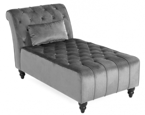 Lila Chaise Longue Chesterfield Miwwelen Liege Wunnzëmmer Modern Design