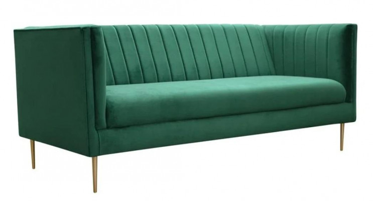 Luxus Gréng Chesterfield Drësëtzer Polster Miwwel Hotel Wunnzëmmer Praxis Samt